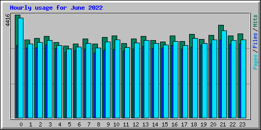 Hourly usage for June 2022