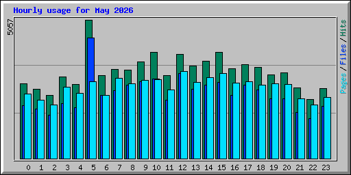 Hourly usage for May 2026